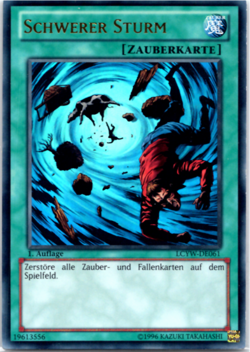 Heavy Storm - LCYW-DE061 - Ultra Rare - 1st Edition Yugioh G - Image 1