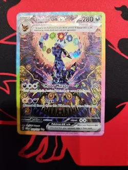 Pokemon Umbreon EX TCG Prismatic Evolutions Holo Card 161/131 - Image 3