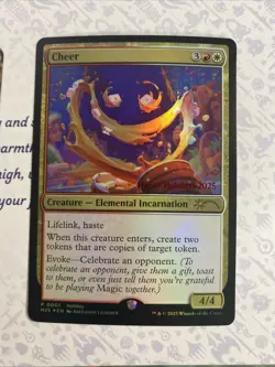 Cheer & Holy Party Night MTG Duelmasters 2025 Holiday Promo Cards to Magic Store - Image 2