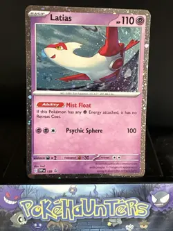 Pokemon Card Latias SVP 139 Stellar Crown Black Star Promo Cosmic Holo NM - Image 1