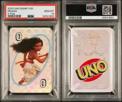 PSA 10 GEM MINT Moana Disney 100 Anniversary 0 Card Foil Trading Card Game 2023 - Image 3