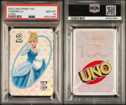 PSA 10 GEM MINT Cinderella Disney 100 Anniversary 2 Foil Trading Card Game 2023 - Image 3