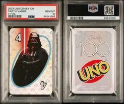 PSA 10 GEM MINT Darth Vader Disney 100 Anniversary 1 Foil Trading Card Game 2023 - Image 3