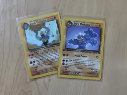 1st Edition Dark Machamp Team Rocket Non-holo Pokemon Card And Dark Machoke - Image 1
