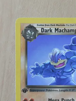 1st Edition Dark Machamp Team Rocket Non-holo Pokemon Card And Dark Machoke - Image 2