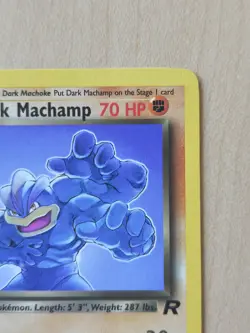 1st Edition Dark Machamp Team Rocket Non-holo Pokemon Card And Dark Machoke - Image 3