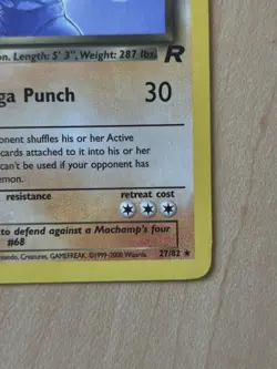 1st Edition Dark Machamp Team Rocket Non-holo Pokemon Card And Dark Machoke - Image 5