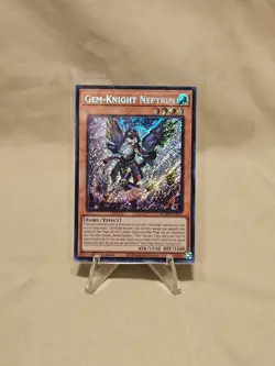 YU-GI-OH!-Trading Cards-1ST EDITION-GEM KNIGHT NEPYRIM-BLMM EN021-SECRET RARE-18 - Image 1