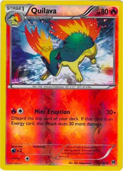 Quilava Reverse-Holo 19/162 BREAKthrough Mint Pokemon Card - Image 1