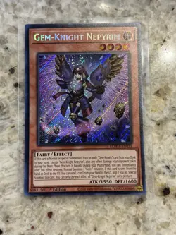 Gem-Knight Nepyrim BLMM-EN021 Yugioh TCG Card Secret Rare NM - Image 1