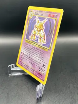 Alakazam 1/102 Base Set Unlimited (1999) Holo Rare Card Vintage WOTC Pokemon TCG - Image 2