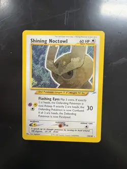 Pokemon Shining Holo Card - Shining Noctowl 110/105 (Neo Destiny) - Image 1