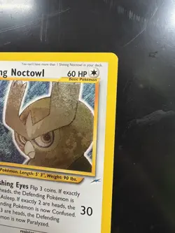Pokemon Shining Holo Card - Shining Noctowl 110/105 (Neo Destiny) - Image 3