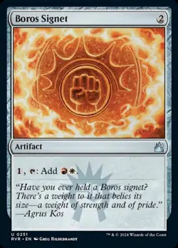 1x Boros Signet - Foil - Ravnica Remastered - Near Mint, English - MTG! - Image 1