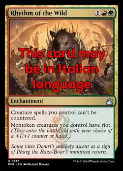MTG RHYTHM OF THE WILD EXC - RITMO DEI SELVAGGI 217 - RVR - MAGIC - Image 1