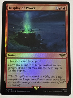 FOIL Display of Power / Machtdemonstration - LORD RINGS - englisch (nm +) - Image 1