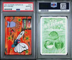 PSA 10 GEM MINT Butterfree Vs. Hitmonchan Topsun Carddass Pokemon TCG 1998 POP 2 - Image 4
