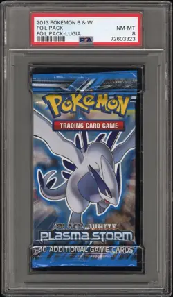 PSA 8 Plasma Storm Lugia Black And White Booster Pack 2013 Pokemon TCG - Image 1