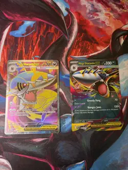 Pokemon TCG - Mega Sharpedo ex 061/094 & 113/094 Lot - Phantasmal Flames - Image 1