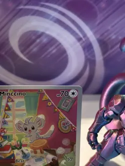 English Pokemon TCG Minccino 182/162 Temporal Forces Illustration Rare UK seller - Image 5