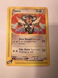 Pokemon TCG Tauros Regular 133/165 Near Mint Condition - Image 1