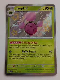 Jumpluff 098/091 Paldean Fates Shiny Rare Holo Pokemon TCG NM - Image 1