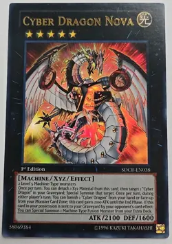 Yu-Gi-Oh! Cyber Dragon Nova SDCR-EN038 1st Edition Ultra Rare Holo - Image 1