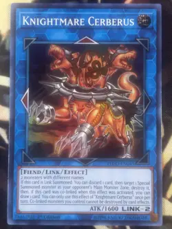 Yugioh: Knightmare Cerberus - FLOD-EN045 - Super Rare - 1st Edition - NM - Image 1