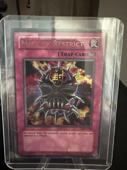Yugioh! TCG Mask of Restrict LON-018 Labyrinth of Nightmare Unlimited MP - Image 1