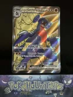 Pokemon Card Cynthia's Garchomp SVP 204 Destined Rivals Full Art Holo NM - Image 1