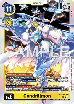 Digimon Cyber Eden BT22 - 040 Cendrillmon Rare Card - Image 1