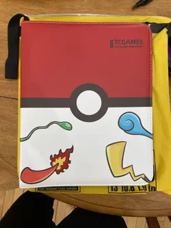 TCGAMES Pokemon Card Binder 9 Pocket, 40 Page, 720 Card Capacity Zipper Binder - Image 1