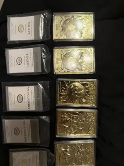 1999 Pokemon Burger King 24K Gold Plated Limited Edition Cards Set Of 7 - Image 1