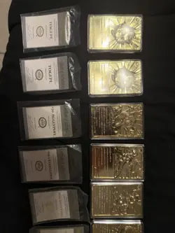 1999 Pokemon Burger King 24K Gold Plated Limited Edition Cards Set Of 7 - Image 3
