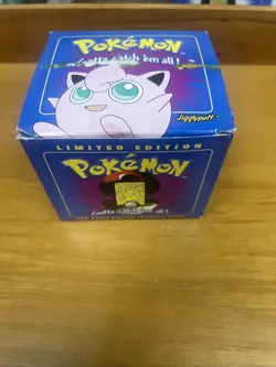 Pokemon 23k Gold Plated JIGGLYPUFF Trading Card Sealed 1999 Blue Box Burger King - Image 1