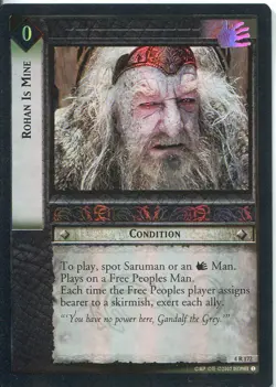 Lord Of The Rings CCG Foil Card TTT 4.R172 Rohan Is Mine - Image 1