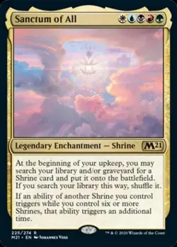 1x Sanctum of All, FOIL NM Core M21, MTG - Image 1