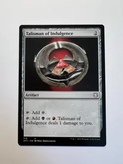 Talisman of Indulgence - MTG Adventures In The Forgotten Realms: Commander - NM - Image 1