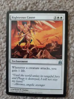MTG 1 x Righteous Cause - Commander - Image 1