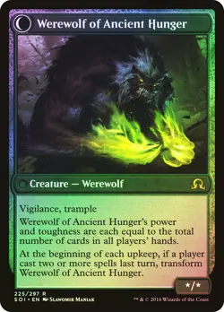 MTG FOIL Sage of Ancient Lore Werewolf of Ancient Hunger - Shadows over - Image 2