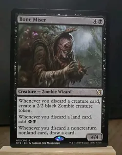 Bone Miser Commander 2019 Rare #15/302 MTG English Regular Near Mint NM - Image 1