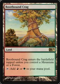 Rootbound Crag - Foil NM, English MTG Magic 2012 (M12) - Image 1