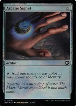 MTG Arcane Signet (Ripple Foil) Foil NM MH3 Commander - Image 1
