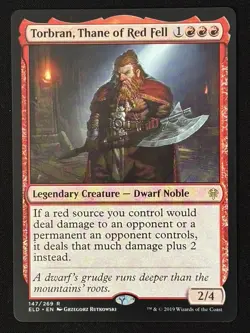 1x MTG Torbran, Thane of Red Fell - Throne of Eldraine (ELD) #147 - Magic - Image 1