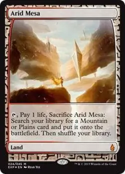 Magic MTG Zendikar Expeditions FOIL Arid Mesa LIGHTLY PLAYED LP - Image 1