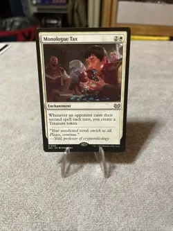 1x Monologue Tax, Duskmourn Commander, Magic MTG NM - Image 1