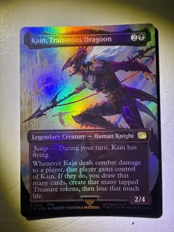 Kain, Traitorous Dragoon (Borderless) Final Fantasy Foil - Image 1