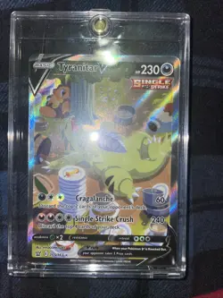 Pokemon TCG Tyranitar v Full Art Holo Rare Alternate Card 155/163 Battle Styles - Image 2