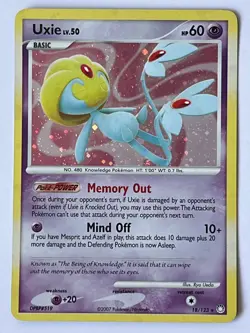 Pokemon TCG Uxie Holo Rare (18/123) Mysterious Treasures 2007 - Near Mint - Image 1