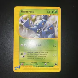 Pokemon Card - Heracross - Skyridge 64/144 NON HOLO E READER VINTAGE - Image 1